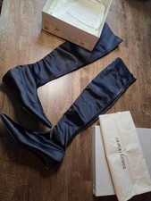 Vintage Giorgio Armani 39.5 Sexy Second Skin Thigh High Boots  picture