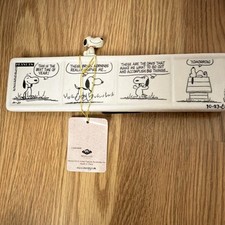 Westland Vintage Peanuts Tomorrow #8485 Snoopy Comic Strip Wall Plaque 1962 NIB picture