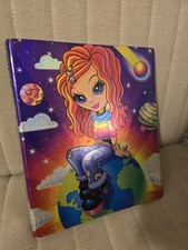 Lisa Frank Rare Vintage Star Girl Binder 90's  picture