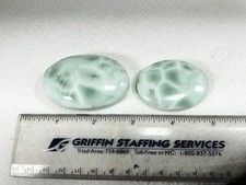 VICTORIA STONE ~ Rare SKY BLUE ~ 1970s Japan ~ 2pcs = 85 grams ~ IMORI Stone picture