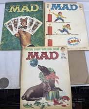 Three silver age Mad Comics /Magazines, 69, 80, 84, picture
