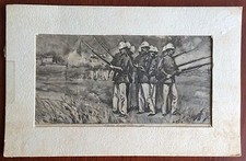 Maine Maritime Academy Arts and Artifacts Military Print Summer 1892  picture