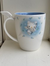 Hello Kitty Angel Mug VTG 2000 Sanrio Wing Handle Blue Interior Cup RARE picture