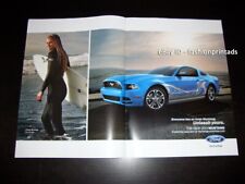 FORD Mustang 2-Page MAGAZINE PRINT AD 2012 2013 CHLOE BUCKLEY picture