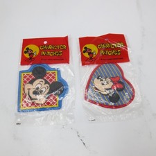 Vintage Walt Disney Productions Character Patches Lot Mickey & Minnie Mouse picture
