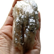 Large Gemmy Barite Crystal Cluster 360 grams Morrocco iridescent inclusions  picture