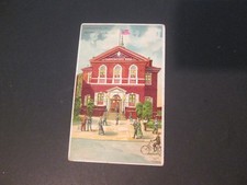 postcard Hold to light Phila Carpenters Hall picture