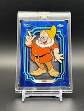 DOC - 2024 Topps Chrome Disney DARK & LIGHT BLUE LAVA REFRACTOR #d 66/75 picture
