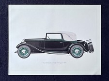 1933 Fiat 518L Ardita Cabriolet by Castagna F.L. Rapi Art Print Illustration picture