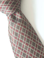 Luciano Barbera Tie 100% Silk Brown / Red Made in Italy   *GE0726p picture