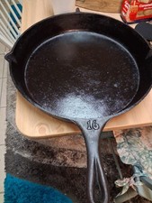 Southern Mystery Skillet size 16, No Hairlines,not Pitted, SITS 100% FLAT,XXRARE picture