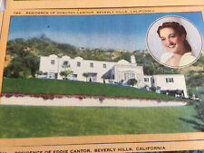 Linen Vintage California Lot Postcards Judy Garland Errol Flynn Bing Rooney picture