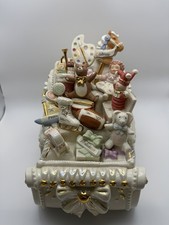 Lenox Porcelain Santa Sleigh Figurine Christmas Holiday Boxed Collectible OB picture