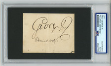 King George III (3rd) ~ Signed Autographed 1800's Signature ~ PSA DNA Encased picture