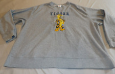 Disney Store Tigger 68 Sweatshirt Gray XXL Crew Neck Flaw See Desc picture
