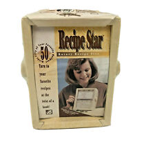Vintage Byers Recipe Star Rotary Recipe File Holds 50 Cards NOS New Sealed  picture