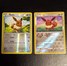 Eevee Reverse Holo Lot: 63/98 LP/MP 2015 and 101/149 LP 2017 picture