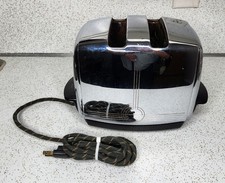 Vtg 1950's Sunbeam Toaster T-20b Radiant Control Chrome Art Deco Parts Or Repair picture