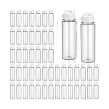 Domensi 50 Pieces Plastic Water Bottle Bulk 17 oz Sports Adults Reusable Larg... picture