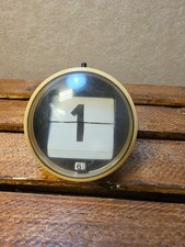 *Vtg Space Age  Perpetual Flip Calendar 1970’s Circular Black Carmark Nice F picture