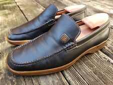 Bally leather casual slip on Loafers 9.5 E Fabre Made in Italy picture
