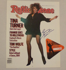 Autographed Rolling Stone Cover + Tour Pass Queen of Rock & Roll Tina Turner picture