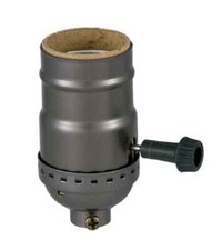 3-WAY TURN KNOB LAMP SOCKET BRONZE FINISH NEW 48346BJB picture