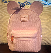 Loungefly Disney Parks Minnie Mouse Ear Pink Mini Backpack Purse picture