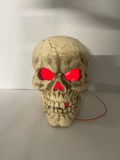 Magic Power Prototype Sample Ceramic Light Up Halloween Skull Decoration picture