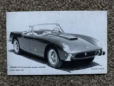 1958 Ferrari 250GT Cabriolet Postcard, Unused,  picture