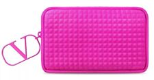 Valentino Beauty Pouch Hot Pink travel Bag makeup Clutch studded texture picture