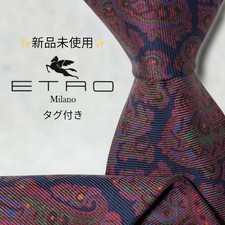 ETRO Paisley Tie Navy Wine Green picture