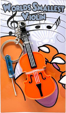 - Original World'S Smallest Violin Toy Keychain with Playable Sad Music - Tiny M picture