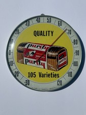 Vintage Purity Maid Bread 12” Advertising Thermometer Working T.W. O’Connell USA picture
