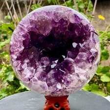 13.2LB Natural Amethyst Agate Sphere Polished Healing Crystal Ball Home Fe picture