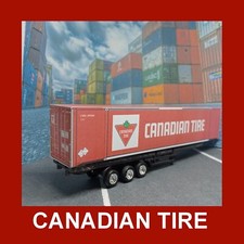 HO Gauge 1:87 Canadian Tire Shipping Container Card Kits 53ft x 3 picture