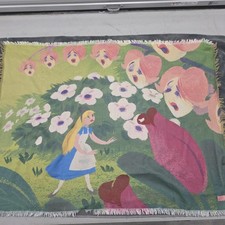 Disney Alice in Wonderland Mary Blair 70th Anniversary Blanket 50 X 70
