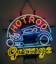 New Hot Rod Garage Car Neon Light Sign Lamp Decor Man Cave Wall Decor 24
