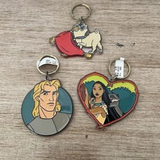 VTG Disney Pocahontas Acrylic Keychain Set of 4 John Smith Meeko Percy 90s picture
