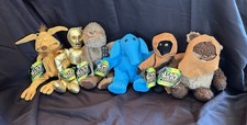  Vintage 1997 Star Wars Buddies Plush Lot of 6 NWT Max Rebo Salacious Crumb Jawa picture