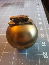 Vintage 1950s Occupied Japanese Brass Ball Table Lighter - Mid-Century  picture