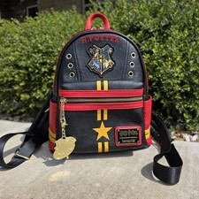 Loungefly X Harry Potter Quidditch Uniform Backpack Gryffindor Hogwarts School  picture