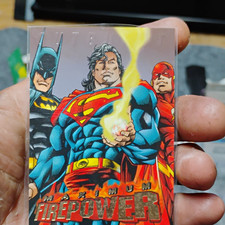 Fleer/SkyBox 1996 DC Maximum Firepower Non-Sport Card #P Superman Batman picture