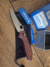 benchmade 555 mini griptilian Red G10 Scales S30V Blade  picture