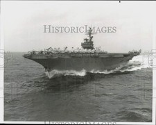 1978 Press Photo Aircraft Carrier USS John F. Kennedy, CB-67 in the Atlantic picture