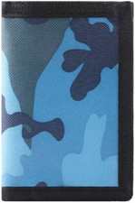 Kids Wallet, Canvas Outdoor Sports Wallet for Kids, Unisex, Blue, Camouflage, Zi picture