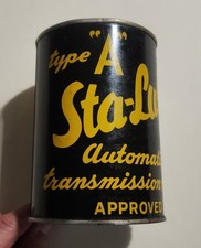 Vintage STA-LUBE type A Automatic Transmission Fluid CANCO VERY RARE OPENED picture