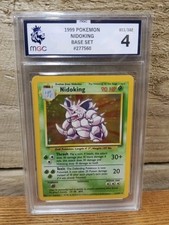 Nidoking 011/102 Base Set Holo Graded Card RARE - MGC 4 - Pokémon TCG 1999 picture