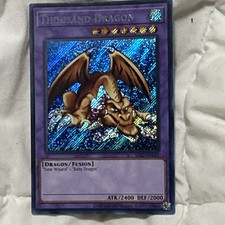 Yu-Gi-Oh Thousand Dragon Secret Rare Holo Fusion Monster picture