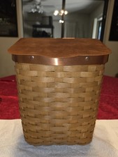 Longaberger 2006 Collectors Club Mailbox Basket Set w Protector & Copper Lid picture